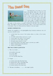 English Worksheet: The Dead Sea