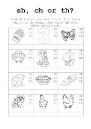 Phonics Recap Sh, Ch, Th