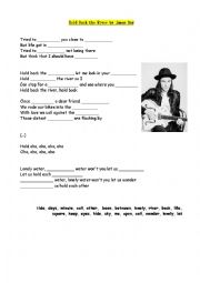 English Worksheet: Hold back the River