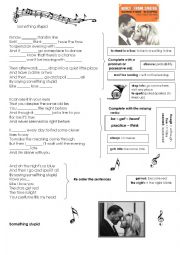 English Worksheet: Something Stupid by Frank Sinatra