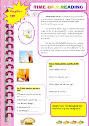 English Worksheet: the golden egg