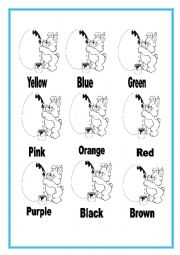 English Worksheet: Colors