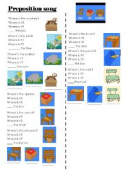 English Worksheet: preposition