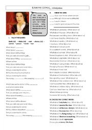 English Worksheet: Michael Jackson- Earch Song Listening exercises