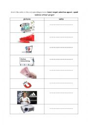 English Worksheet: Advertising verbs