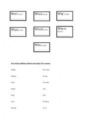 English Worksheet: Sprreord