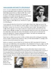 Marie Curie Biography