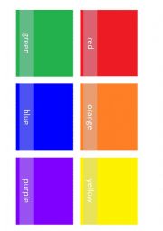 color flashcard