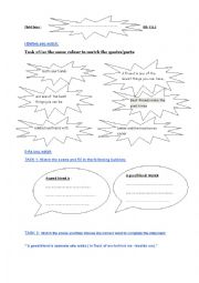 lesson -plan and a worksheet about friends third hour 8th formers