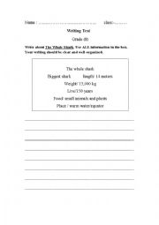 English Worksheet: informative writing