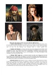 English Worksheet: Pirates of the Caribbean