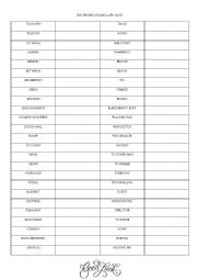 English Worksheet: 5th GRADE VOCABULARY QUIZ FOR TURKISH STUDENTS