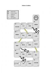 English Worksheet: Snakes and Ladders