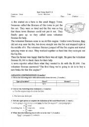 English Worksheet: 9th form End-Term Test for Tunisian Students