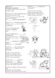 English Worksheet: song professions