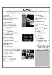 English Worksheet: Sacrifice by Elton John