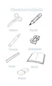 English Worksheet: Classroom Object