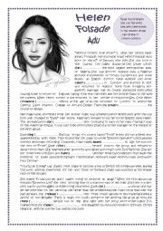 English Worksheet: Helen Folsade Adu