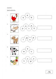 English Worksheet: Farm Animals