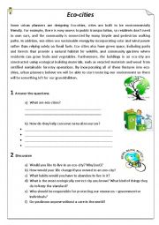 English Worksheet: save the planet