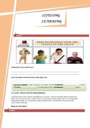 English Worksheet: lifelong learning