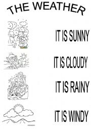 English Worksheet: the weather