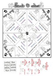 Animals ans actions cootie catcher