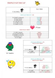 English Worksheet: simple past recap