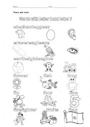 English Worksheet: vocabulary word from E to H