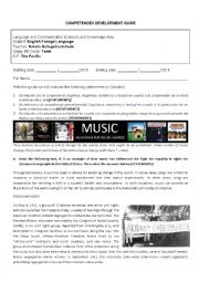 English Worksheet: Protest Music