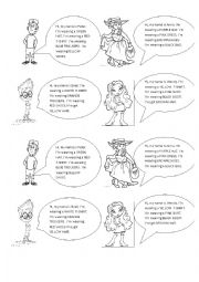 English Worksheet: Read and Colour