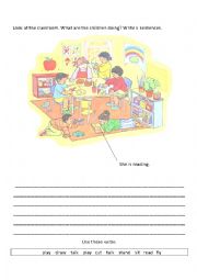 English Worksheet: Present continuous Worksheet