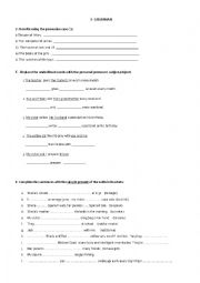 English Worksheet: Part 2 - Test daily routine