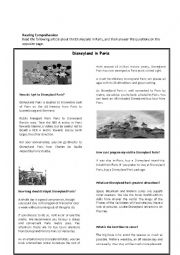 English Worksheet: Reading Comprehension