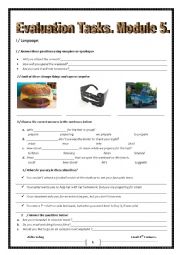 English Worksheet: Review