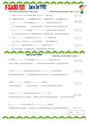 English Worksheet: IF CLAUSES TEST