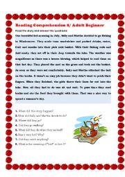 English Worksheet: Reading Comprehension 8