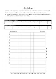 English Worksheet: Climate Graph