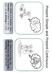 English Worksheet: Present Simple and Present Continuous