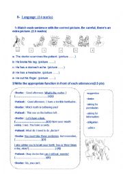 English Worksheet: 7th grade  mid term test 3