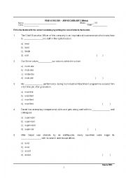 English Worksheet: Common Words Found in Job Advertisements 3