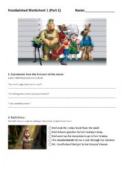 Hoodwinked Movie Worksheet Part 1