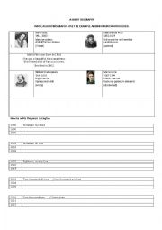 English Worksheet: PAST SIMPLE  A SHORT BIOGRAPHY