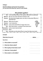 English Worksheet: dialogue