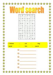 English Worksheet: pets