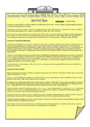 English Worksheet:                Facebook and advertising 