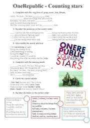 English Worksheet: OneRepublic - Counting Stars