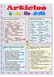 English definite and indefinite articles