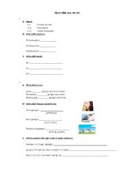 English Worksheet: Show whta you can do