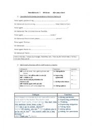 English Worksheet: Remedial Work